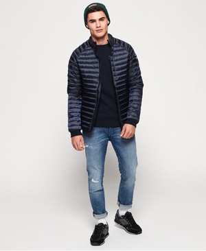 Superdry Core Down Férfi Kabát Sötétkék | FHUXD8452